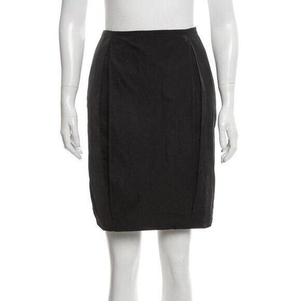 Stella McCartney Black Knee Length Pleated Pencil Skirt Women's 10